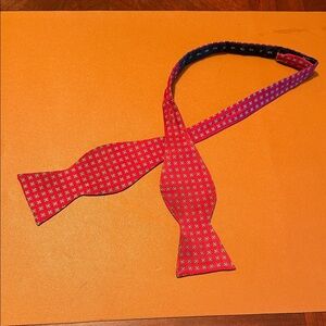Brooks Brothers Red and Blue Patterned Bow Tie